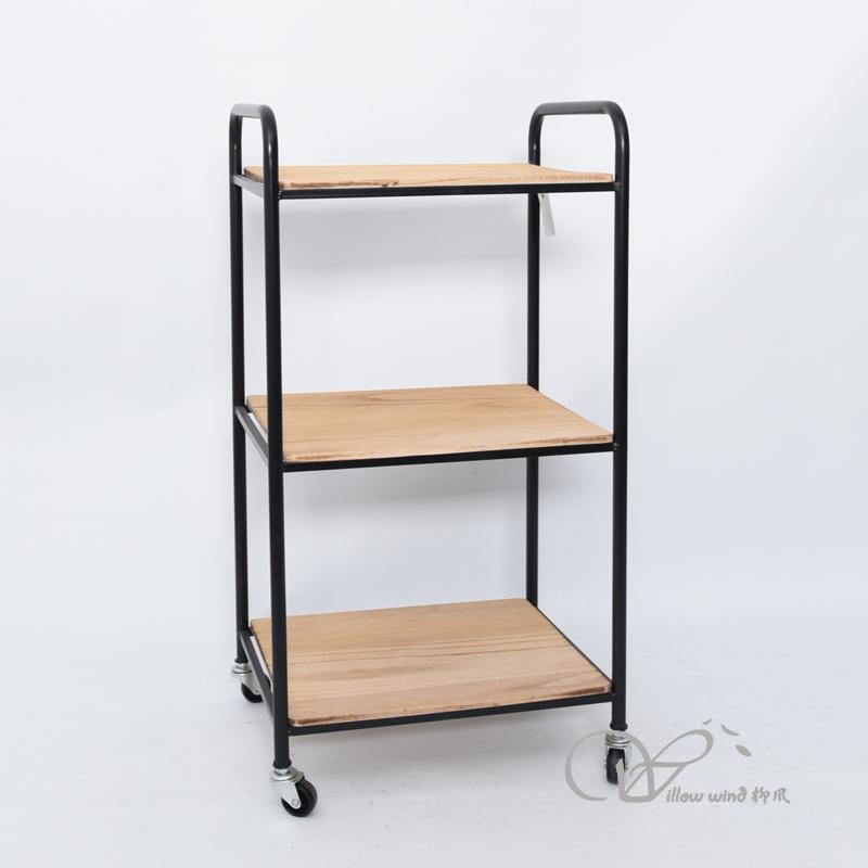 Black Iron cabinet side table night stand Storage cabinet