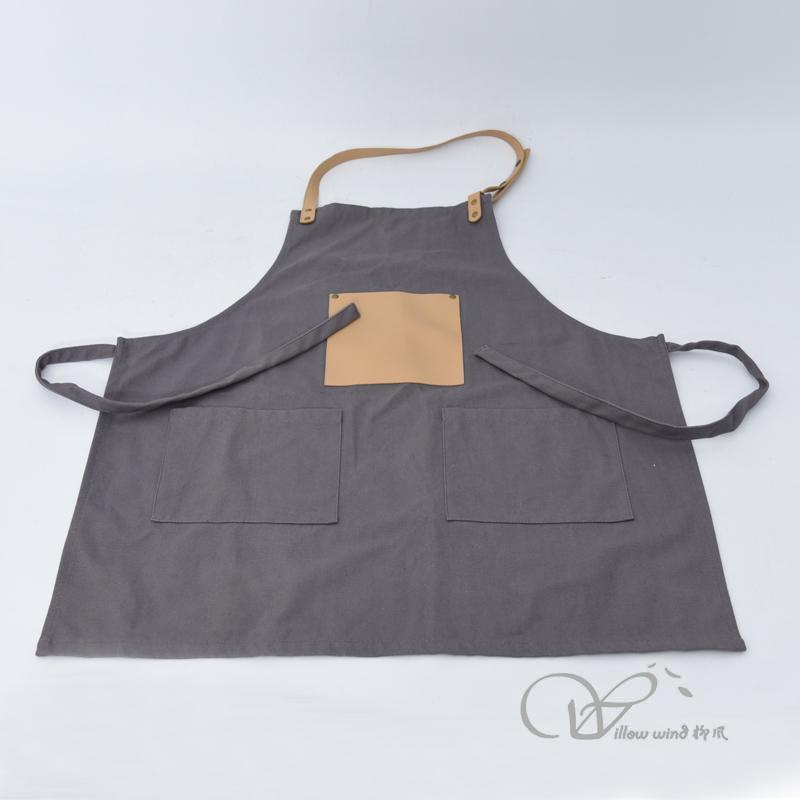 Fabric Kitchen Apron with PU Pocket, Plus Size Ladies, Great Gift for Wife or Ladies